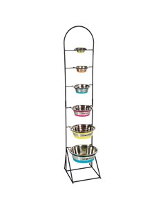 KIT ESPOSITORE IN FERRO CON CIOTOLE INOX COLOR