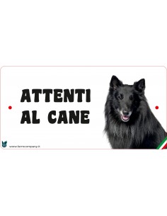 CARTELLI ATTENTI AL CANE IN...