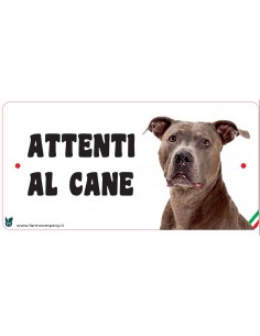 CARTELLI ATTENTI AL CANE IN...
