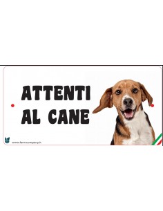 CARTELLI ATTENTI AL CANE IN...