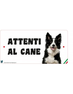 CARTELLI ATTENTI AL CANE IN...