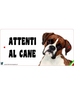 CARTELLI ATTENTI AL CANE IN...