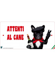 CARTELLI ATTENTI AL CANE IN...