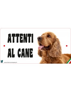 CARTELLI ATTENTI AL CANE IN...