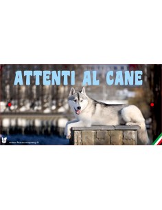 CARTELLI ATTENTI AL CANE IN...