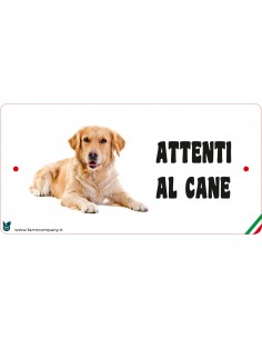 CARTELLI ATTENTI AL CANE IN...