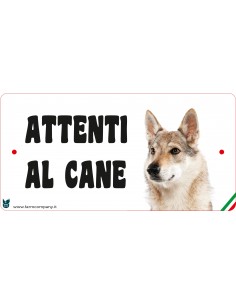 CARTELLI ATTENTI AL CANE IN...