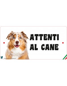 CARTELLI ATTENTI AL CANE IN...