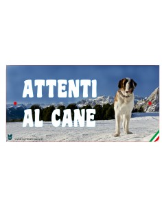 CARTELLI ATTENTI AL CANE IN...