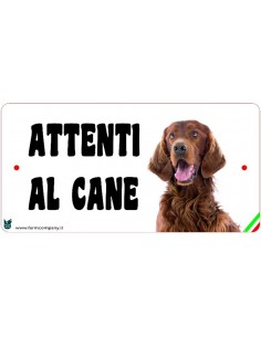 CARTELLI ATTENTI AL CANE IN...