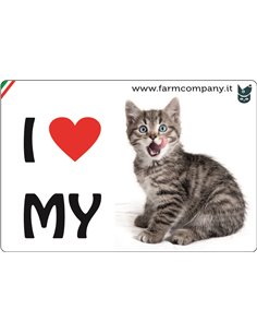 MAGNETI I LOVE MY DOG - GATTO SORIANO