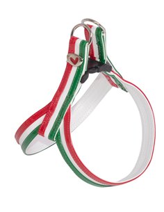 PETTORINA ECOPELLE ITALIA TRICOLORE