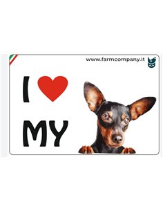 MAGNETI I LOVE MY DOG - PINCHER