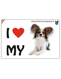 MAGNETI I LOVE MY DOG - PAPILLON
