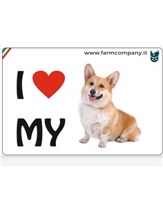 MAGNETI I LOVE MY DOG - CORGI