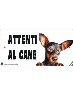 CARTELLI ATTENTI AL CANE IN...