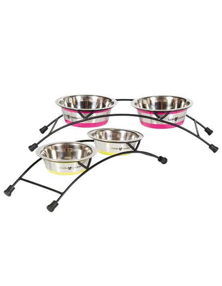 COLOR STAINLESS STEEL DOUBLE DINER