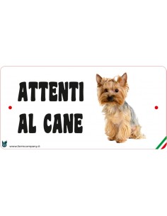CARTELLI ATTENTI AL CANE IN...