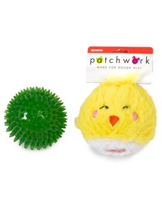PLUSH TOY WITH INNER SPIKY BALL