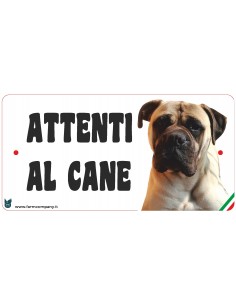 CARTELLI ATTENTI AL CANE IN...