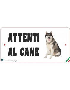 CARTELLI ATTENTI AL CANE IN...