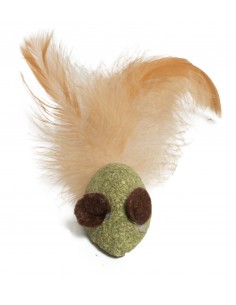 TOPO IN CATNIP CON PIUMA