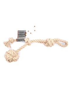 3 KNOTS & BALL JUTE AND COTTON TOY