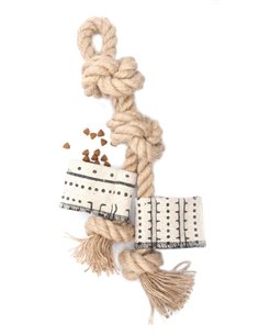 GIOCO IN JUTA 4 NODI 2 TASCHE PORTASNACK