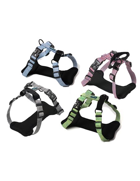 SECURE-FIT PADDED HARNESS WITH 3 CONNECTING POINTS DELUXE COLLECTION