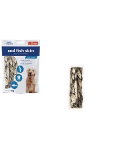 TRECCE DI PELLE DI MERLUZZO ESSICCATA