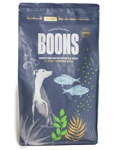 BOONS ALIMENTO PER CANI ADULTI SENSITIVE PESCE BIANCO CON PATATE E PISELLI NO GRAIN