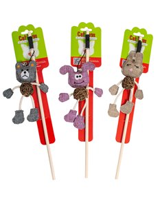 CANNA DA PESCA CON ANIMALETTI IN COTONE