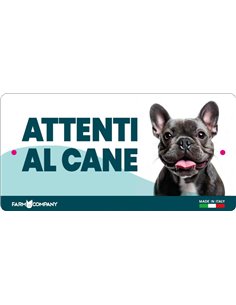 CARTELLI ATTENTI AL CANE IN FOREX - BULLDOG FRANCESE 2