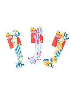 GIOCO CORDA CON SQUEAKER FUN4DOG