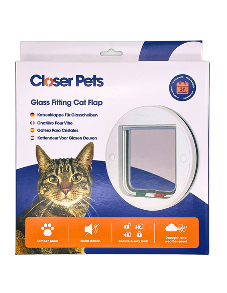 PORTA GATTO PET MATE A 4 VIE TONDA PER VETRO