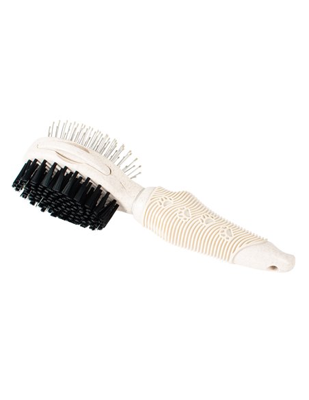 SPAZZOLA DOPPIA CON PETTINE PULCI LINEA GREEN