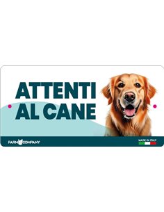 CARTELLI ATTENTI AL CANE IN FOREX - GOLDEN RETRIEVER
