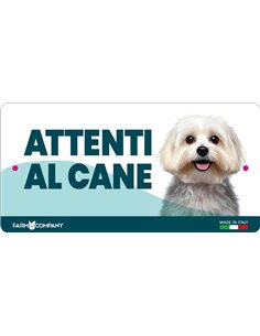 CARTELLI ATTENTI AL CANE IN FOREX - MALTESE