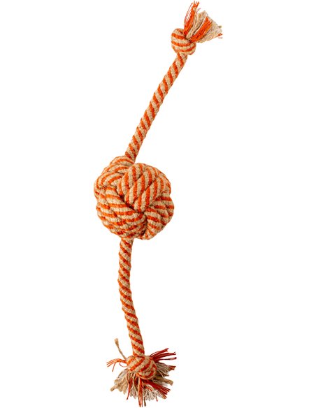 GIOCO CORDA CON PALLA JUTA E COTONE