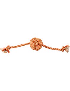 GIOCO CORDA CON PALLA JUTA E COTONE