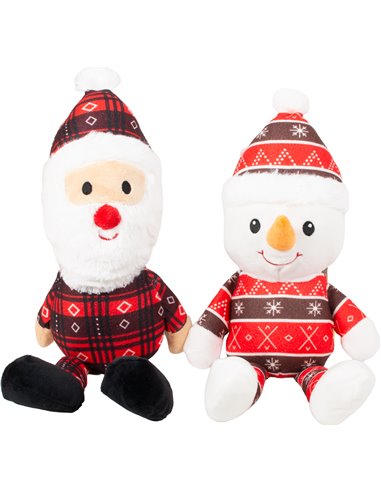 PELUCHE NATALE CON PIGIAMA SOGGETTI ASSORTITI